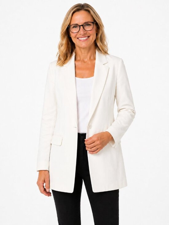 cleo Jackets & Blazers - CLEO White Blazer Open style - Small Petite
